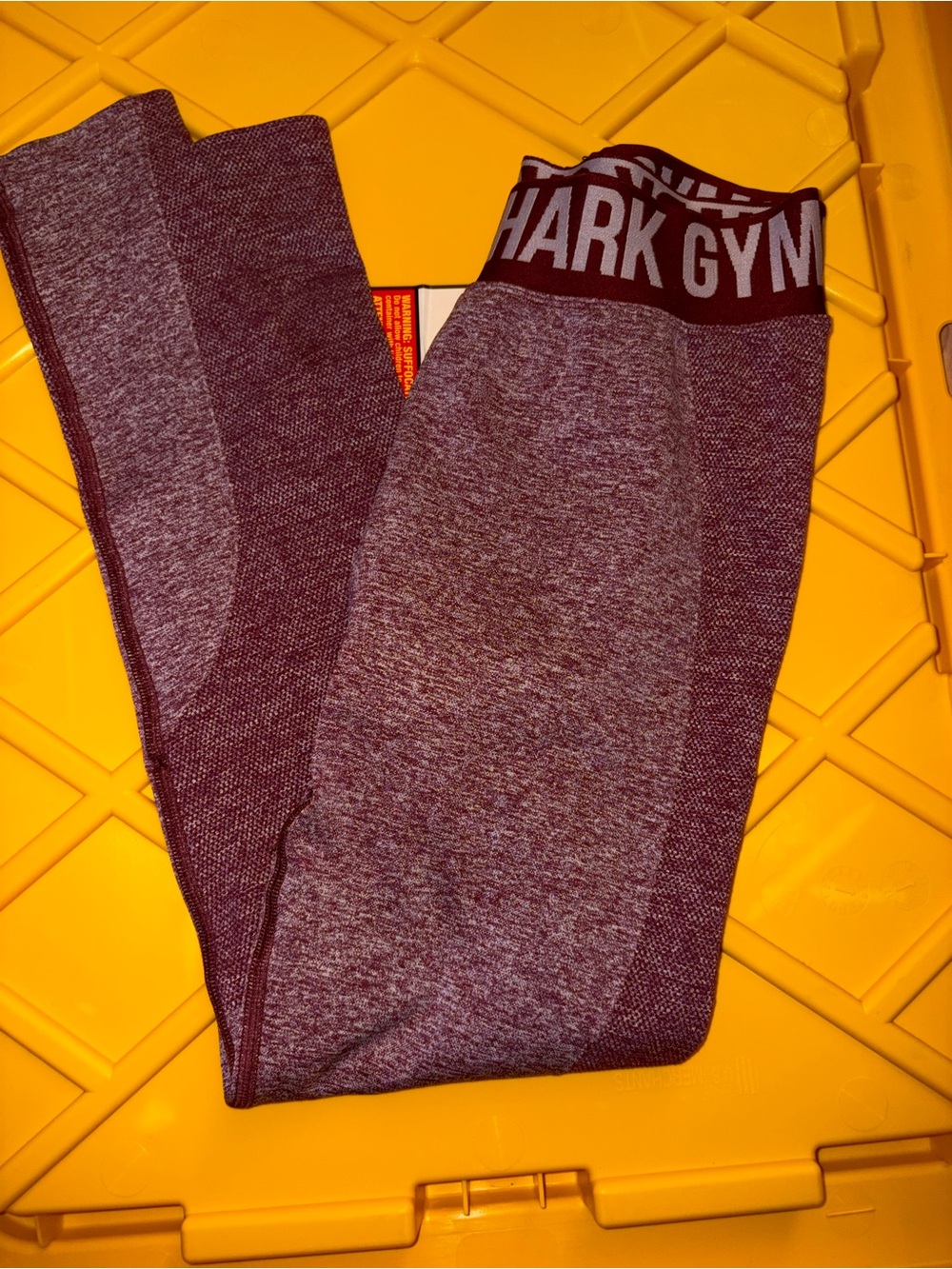 Gymshark Maroon seamless Leggings